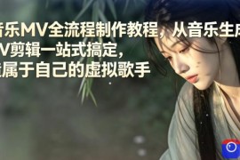 AI音乐MV全流程制作教程，从音乐生成到MV剪辑一站式搞定，打造属于自己的虚拟歌手