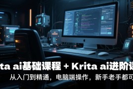 krita ai基础课程 Krita ai进阶课程，从入门到精通，电脑端操作，新手老手都可以学