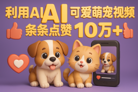能骗过系统的AI萌宠视频制作全攻略：从 0 到 2 万粉的爆款密码