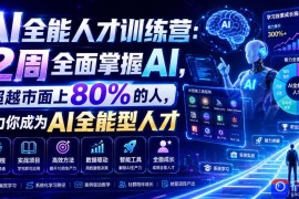 AI全能人才训练营：2周全面掌握AI，超越市面上80%的人，助力你成为AI全能型人才