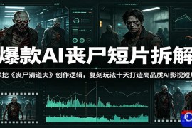 爆款AI丧尸短片拆解：深挖《丧尸清道夫》创作逻辑，复刻玩法快速打造高品质AI影视短片