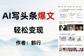 拆解 AI 写头条爆文，轻松日入 500 ，操作简单，无需动脑