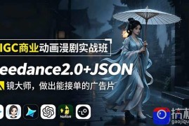 AIGC商业动画漫剧实战班-更新：Seedance2.0 JSON分镜大师，做出能接单的广告片