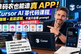 非码农也能造真 APP！Cursor AI 零代码课程：学策略   底层逻辑，不是只会瞎 prompt【原创双语字幕】