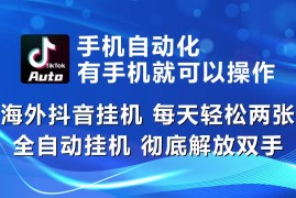 （10798期）海外抖音挂机，每天轻松两三张，全自动挂机，彻底解放双手！