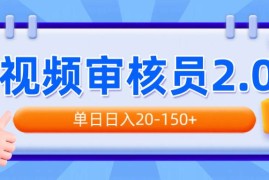 （14090期）视频审核员2.0，可批量可矩阵，单日日入20-150 
