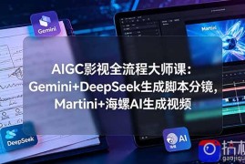 AIGC影视全流程大师课：Gemini DeepSeek生成脚本分镜，Martini 海螺AI生成视频