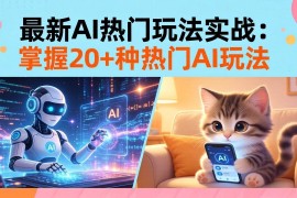 （17816期）20招AI热门玩法实战：影视级出塞 阐教金仙 山海经变幻/等等，解锁百万流量密码