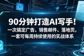 90分钟打造AI写手！一次搞定广告、销售邮件、落地页，一套可每周持续使用的实战体系【原创双语字幕】