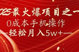 （14126期）7天赚了2.6万，2025利润超级高！0成本手机操作轻松月入5w 