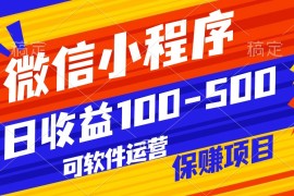腾讯官方项目，可软件自动运营，稳定有保障，日均收益100-500 