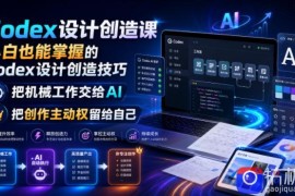 Codex设计创造课，小白也能掌握的Codex设计创造技巧，把机械工作交给AI，把创作主动权留给自己