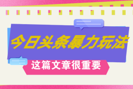 （12305期）AI创作，八月底最新玩法！！！，轻松日入3k ,错过后悔一生