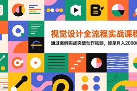 视觉设计全流程实战课程：通过案例实战突破创作瓶颈，接单月入20000 