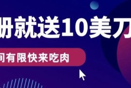 3分钟撸10美刀，操作简单无限撸，注册就送