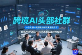跨境AI头部社群，一个人顶一支团队的时代真正的开始了，分享跨境AI前沿，可落地的实战经验(更新6月19日)