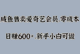咸鱼售卖爱奇艺会员，零成本，日赚600 ，新手小白可做