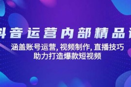 （14204期）抖音运营内部精品课：涵盖账号运营, 视频制作, 直播技巧, 助力打造爆款…