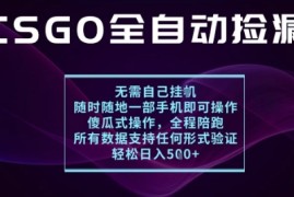 基于游戏交易平台的全自动捡漏项目，不用挂G不用玩游戏，一个手机即可操作，新手小白轻松月入1W 【揭秘】
