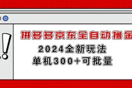 （11063期）拼多多京东全自动撸金，单机300 可批量