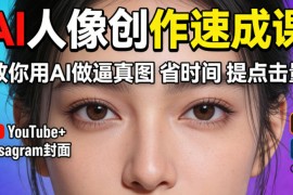 YouTube Instagram封面没人点？AI人像创作速成课，教你用AI做逼真图，省时间还能提点击量！