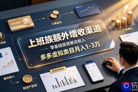 上班族额外增收渠道，零基础搭建被动收入，多多虚拟类目月入 1-3 万