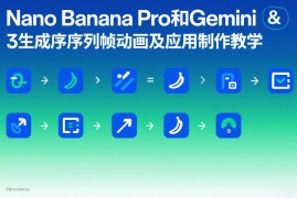 Nano Banana Pro和Gemini 3生成序列帧动画及应用制作教学