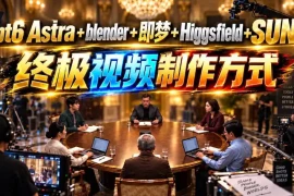 GPT-6 Astra Blender 即梦 Higgsfield Suno=终极视频制作方式！