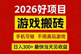 26年好项目：CSGO游戏搬砖，全自动挂G，不需要玩游戏，手机操作日入3张 【揭秘】