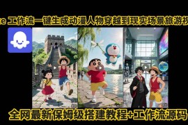 coze工作流一键生成动漫人物穿越到现实场景旅游视频，全网最新保姆级搭建教程 工作流源码