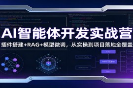 AI智能体开发实战营：插件搭建 RAG 模型微调，从实操到项目落地全覆盖