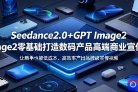 Seedance2.0 GPT Image2零基础打造数码产品高端商业宣传片，让新手也能低成本、高效率产出品牌级宣传视频