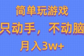 （10516期）简单玩游戏月入3w ,0成本，一键分发，多平台矩阵（500G游戏资源）