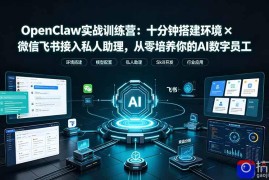 OpenClaw实战特训营：十分钟搭建环境×微信飞书接入私人助理，从零培养你的AI数字员工