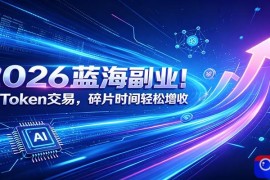 2026蓝海副业！AI Token交易，碎片时间轻松增收