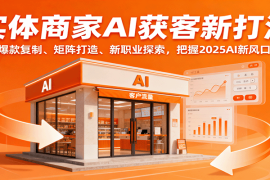 实体商家AI获客新打法：爆款复制、矩阵打造、新职业探索，把握2025AI新风口