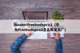 huaweifreebudspro2（华为freebudspro2怎么恢复出厂）