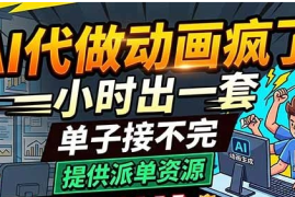 AI代做动画疯了，一小时出一套，单子接不完