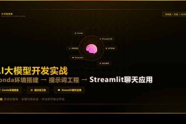 AI大模型开发实战：Conda环境搭建→提示词工程→Streamlit聊天应用，零基础到项目落地