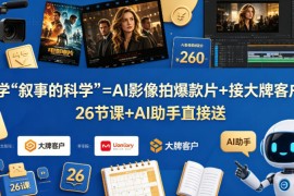学《叙事的科学》=AI影像拍爆款片 接大牌客户？26节课 AI助手直接送【原创双语字幕】