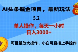 （11577期）AI撸头条，当天起号，第二天就能见到收益，小白也能上手操作，日入3000 