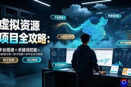 虚拟资源项目全攻略：平台搭建×关键词挖掘×AI原创文章×钩子视频×多平台SEO排名
