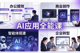 AIGC 应用师全能课-更新：办公提效、商业创作、智能体搭建、企业转型，一站式学会AI应用