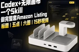 我用一个Codex Skill做完Amazon Listing：标题、五点、六图和视频全流程