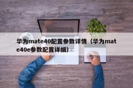 华为mate40配置参数详情（华为mate40e参数配置详细）