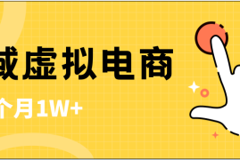 私域虚拟电商，一单50-200，一个月1W 