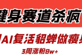 健身赛道杀疯了？我用AI复活貂蝉做瘦身操，3周涨粉8W