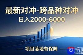 跨品种对冲震撼首发！日收益2000-6000 ，项目绿色长久，安全稳健，合规靠谱，可批量放大