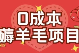 0成本，薅羊毛玩法一分钱不花一部手机即可操作单机1个小时30 