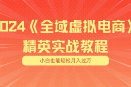 月入五位数 干就完了 适合小白的全域虚拟电商项目 交付手册